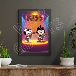 Snoopy & Charlie Brown as KISS 11x17 Art Print